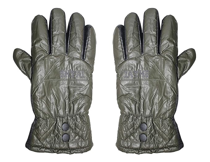 Kabello Winter Wear Warm Gloves For Boys Gloves For Bike Riding Gray Pack Of 1