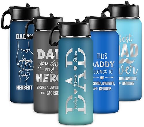 Miniatura 22 de Botellas de agua personalizadas para niñas, lindos ajolotles, botella de agua deportiva de acero inoxidable personalizada con nombre, taza de viaje