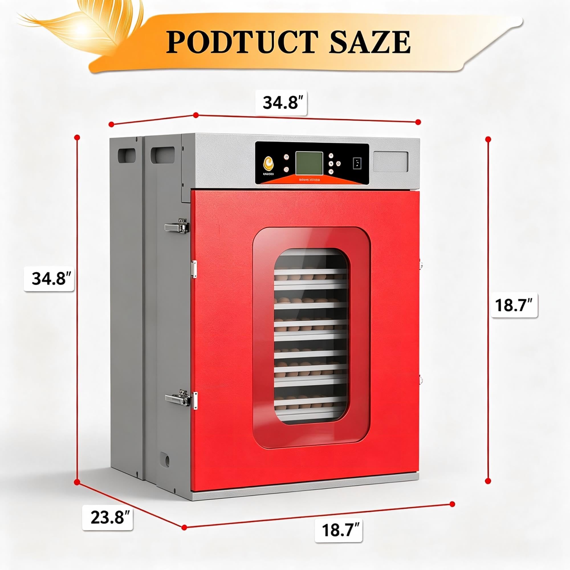 Incubatrice for uova di grande capacità