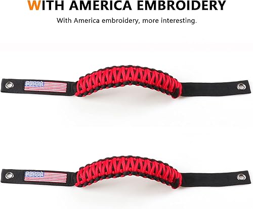 Miniatura 8 de RERPRO Asas de agarre de barra antivuelco para Ford Bronco 2021 2022 2023 2024 2025 2 accesorios de 2 puertas y 4 puertas, mango de agarre de