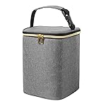 Teamoy Breastmilk Cooler Bag, Baby Bottles Bag for up to 4 Large 9 Ounce Bottles, Perfect for Working Mom Mother, (Bag ONLY), Gray