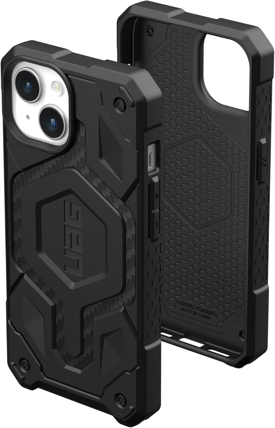 URBAN ARMOR GEAR UAG Case Compatible with iPhone 15 Plus Case 6.7" Monarch Pro Carbon Fiber Built-in Magnet Compatible with MagSafe Charging Premium Rugged Military Grade Dropproof Protective Cover