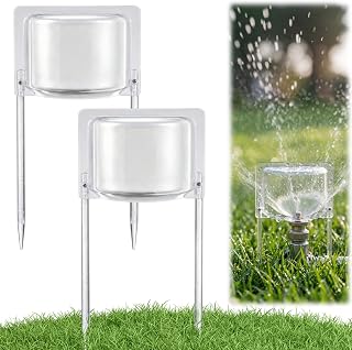 LemonRoad 2 Pcs Clear Sprinkler Splash Shield Guard Thicken Overspray Guard