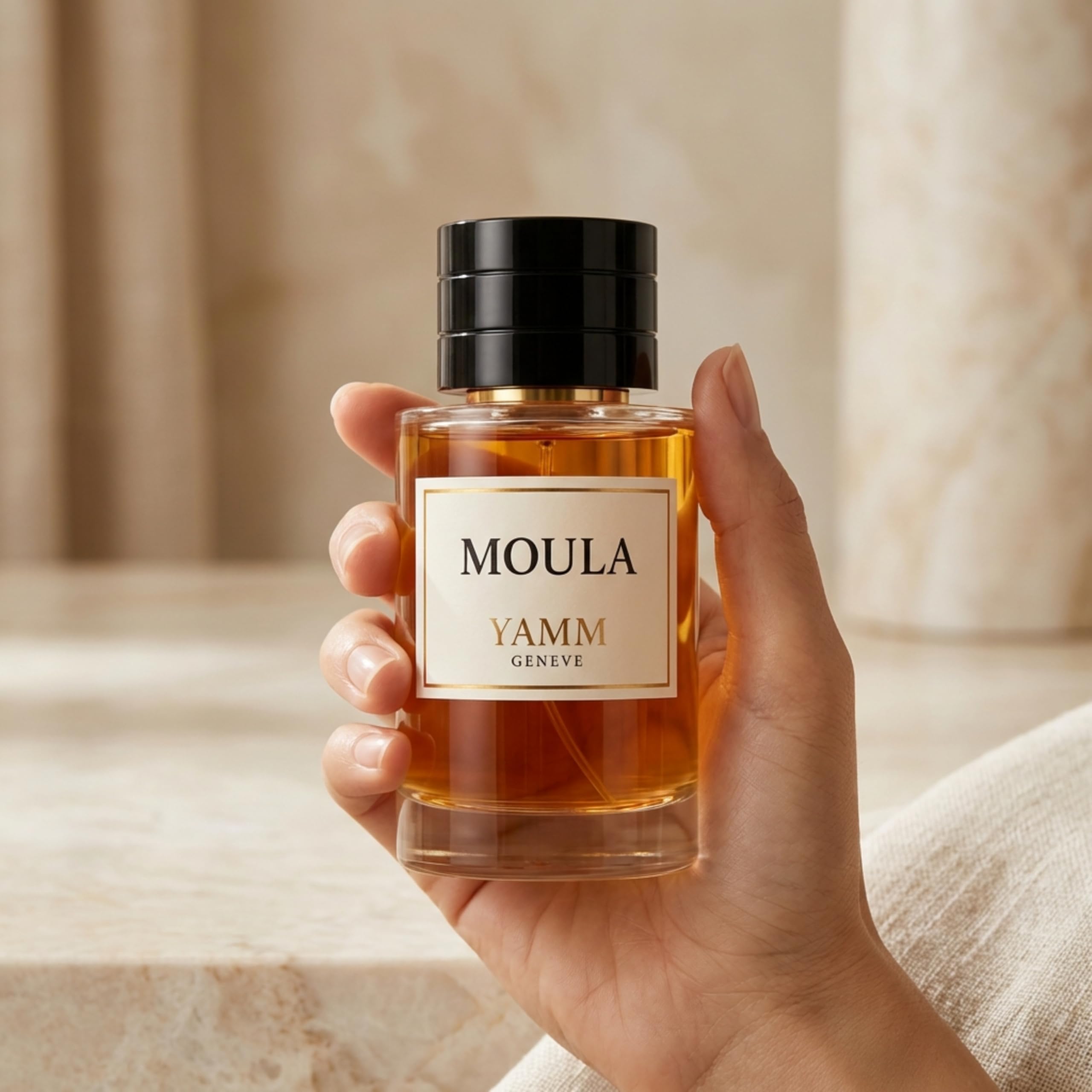 Moula – Extrait de Parfum – Caramel & Fruits Rouges – 50 ml | Accord gourmand fruité riche et généreux, à la tenue durable, avec caramel, fruits rouges, vanille Bourbon et oud.