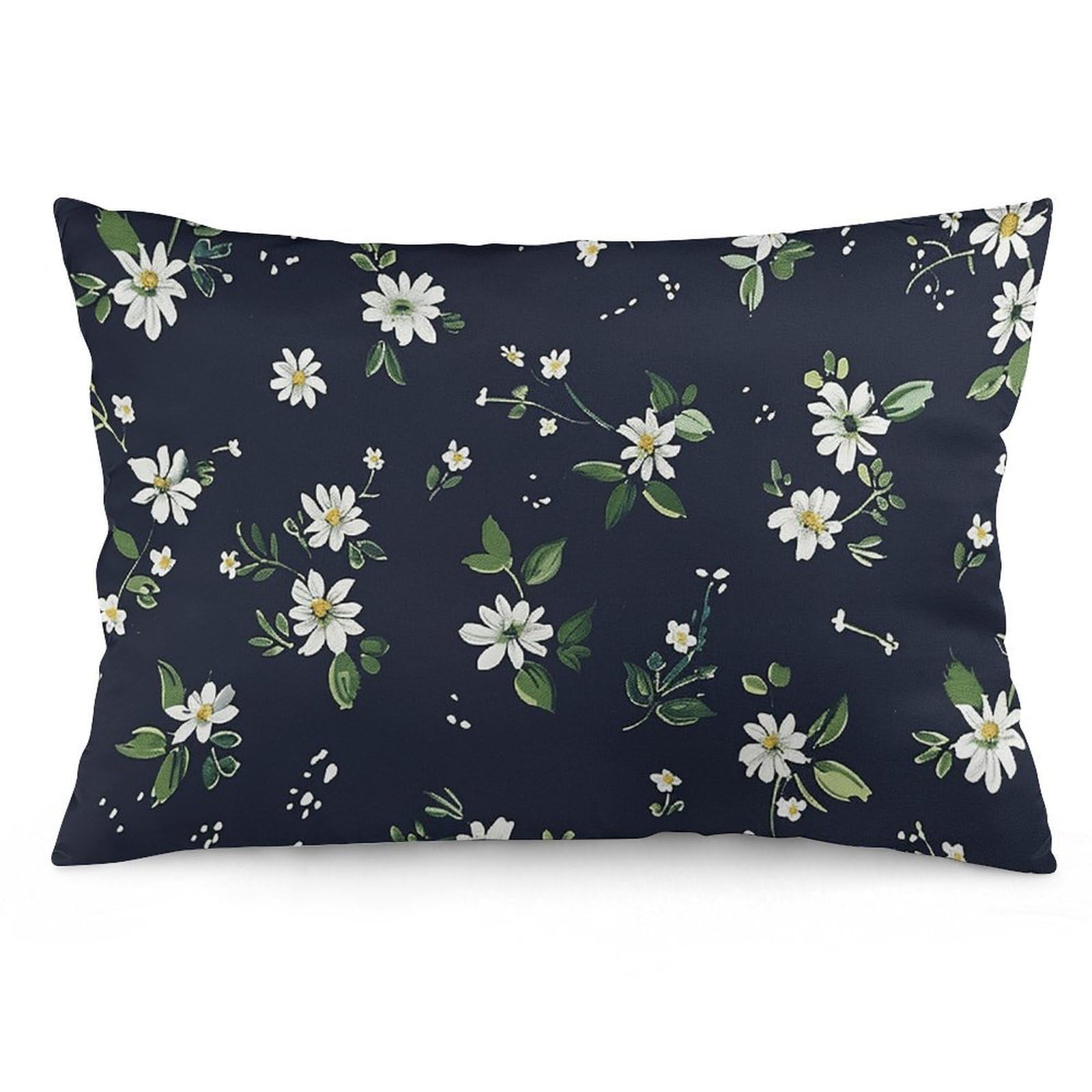 NTVOWPZO 2 Pack Decoration Throw Pillow Covers 12 "x20 Pillowcases Covers Daisy Repeating Pattern Pillowcases Modern Farmhouse Home Decor Sofa Cushions Covers for Couch Bed Living Room