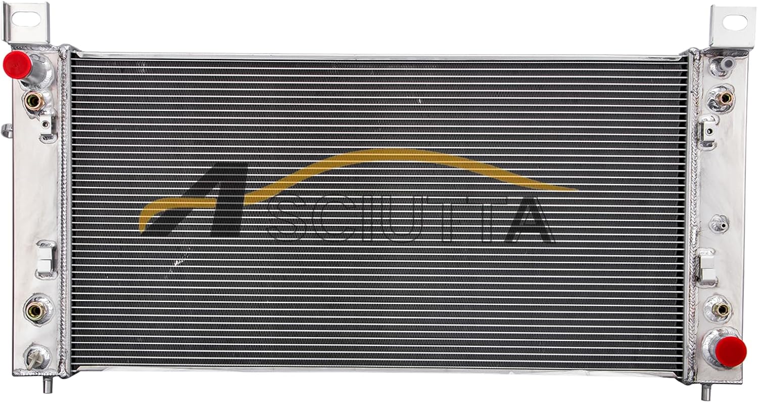 3 Row Radiator For 99-14 Chevy Silverado 1500 2500 3500 Cadillac Escalade Suburban GMC Tahoe Yukon 4.8 5.3L 6.0L (Left and right double oil-cooled)