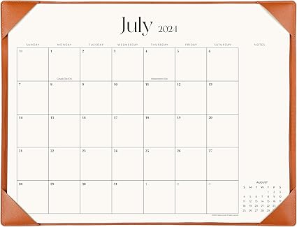 Desk Calendar Mat Simplified Desk Calendar 2025-2026 With Desktop Mat ...
