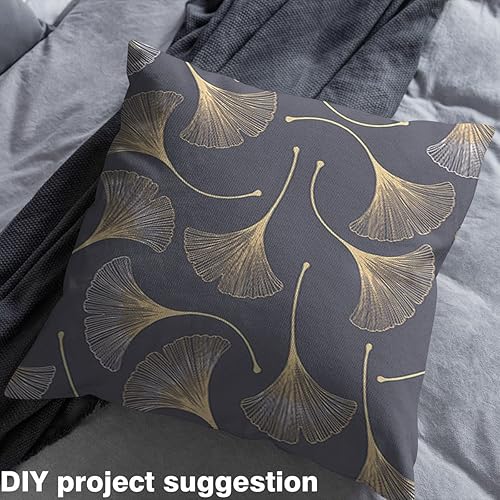 Miniatura 3 de Tela de hojas de ginkgo por yarda, hojas rústicas de otoño, tela de tapicería para amantes de la costura, tema de la naturaleza, botánico,