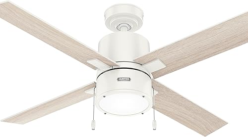 Miniatura 2 de Hunter Fan Company 51744 Beck - Ventilador de techo, 52, blanco fresco