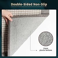 Vista 2 de Alfombras y tapetes de cocina, antideslizantes y lavables, tapetes de cocina grandes absorbentes para el piso, delante del fregadero