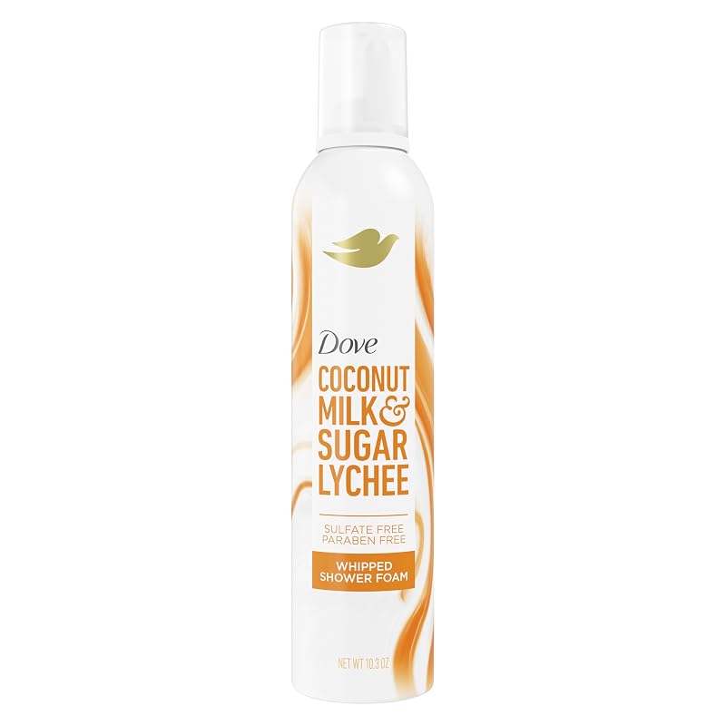 Espuma de banho Dove Coco e Lichia, 10,3 oz