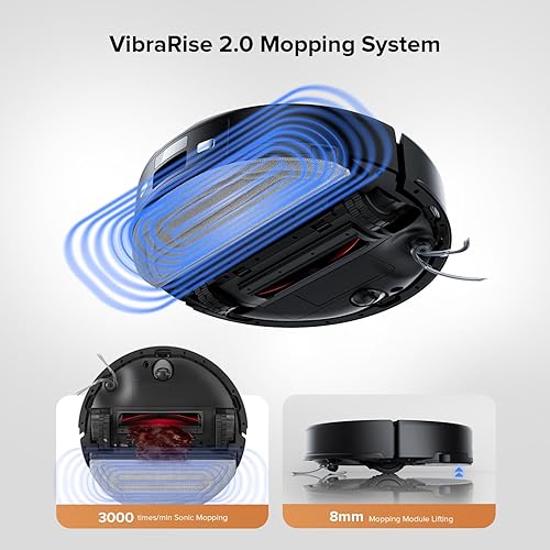 Miniatura 5 de roborock Robot aspirador y trapeador Q10 S5+, succión de 10,000 Pa, mejorado desde Q8 max+, 70 días de autovaciado, evita obstáculos, trapeador