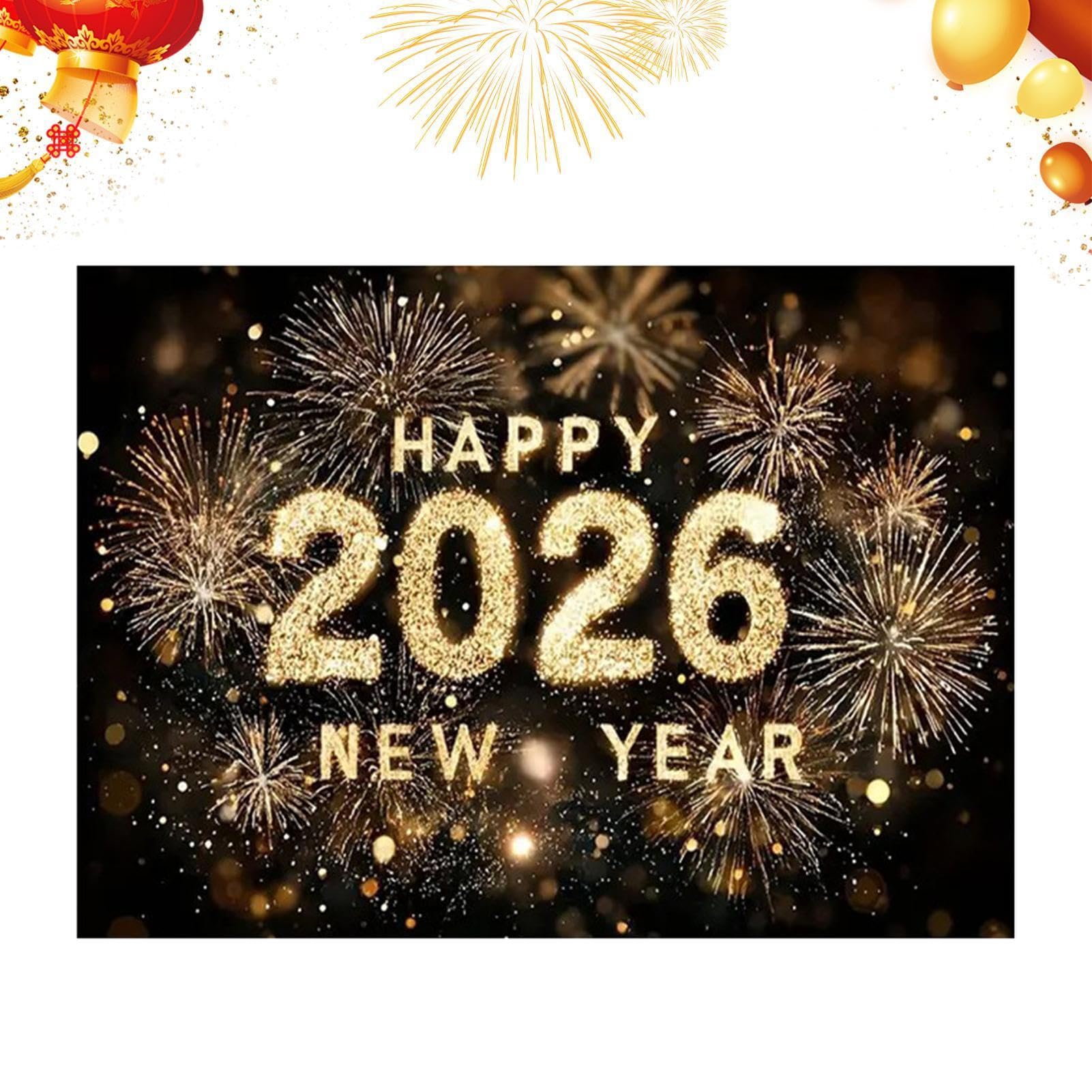 Décoration Nouvel An 2026 grand format résistant intérieur extérieur