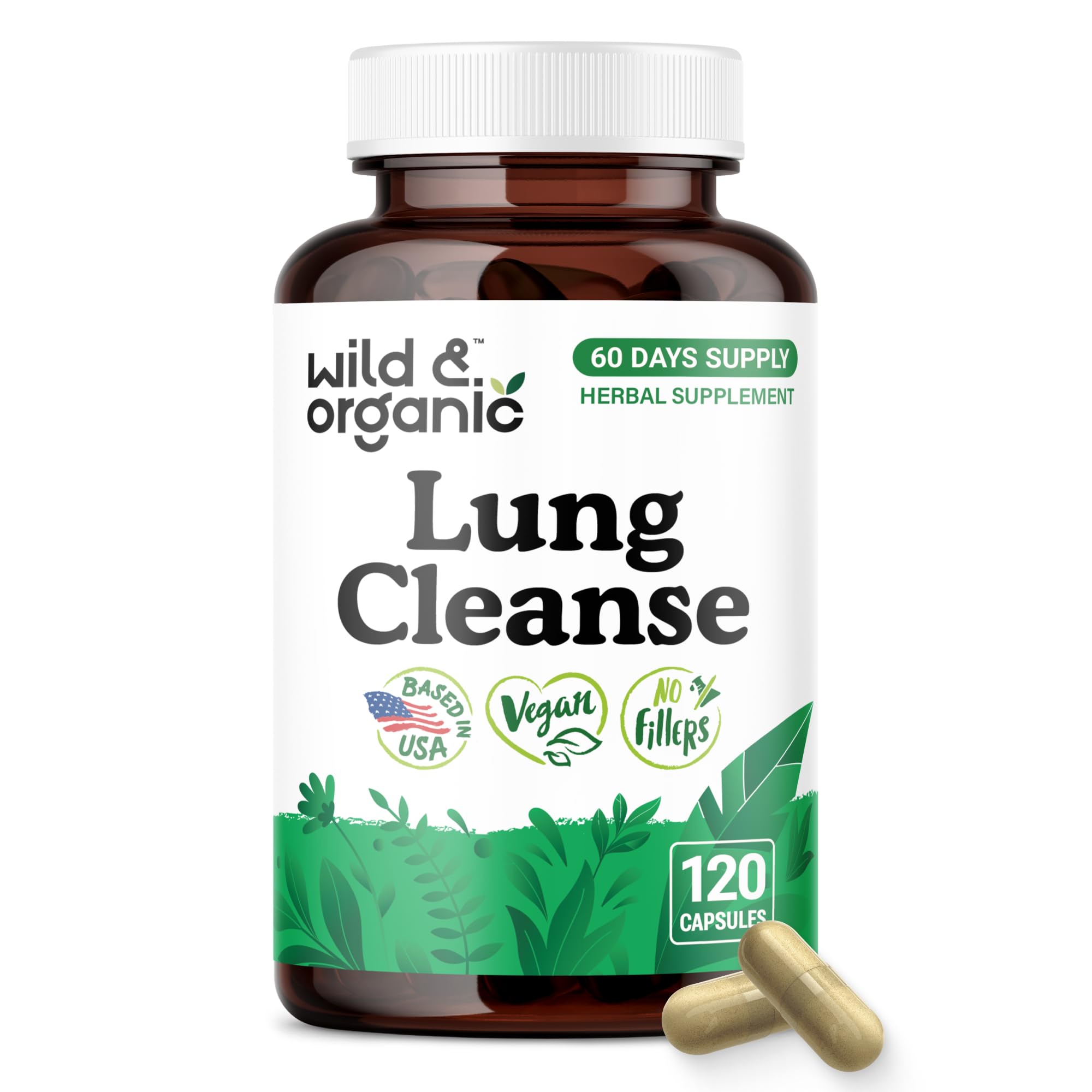 Wild & Organic Lung Cleanse Capsules - Lung Support - 90 Count — Amazon image 10