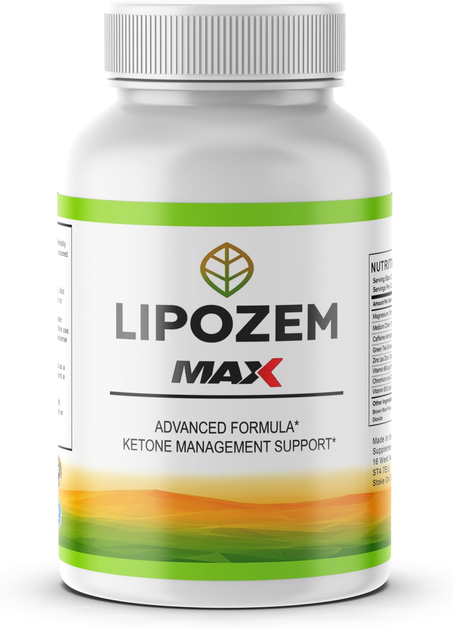 Lipozem Max - Advanced Formula/Food Supplement/All Natural Ingredients - 60 Capsules /1 Month Supply/Supplement Heaven