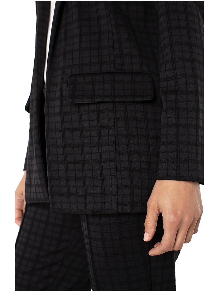 Black Liverpool Los Angeles Notch Collar Boyfriend Blazer