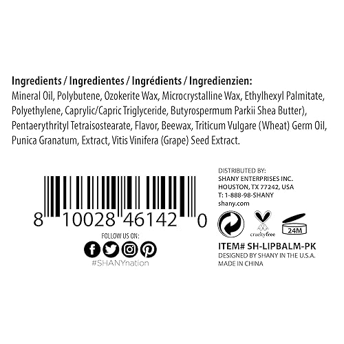 Miniatura 3 de SHANY Esfera de bálsamo labial  Bálsamo labial hidratante nutritivo para el cuidado de los labios infundido con manteca de karité y aceites