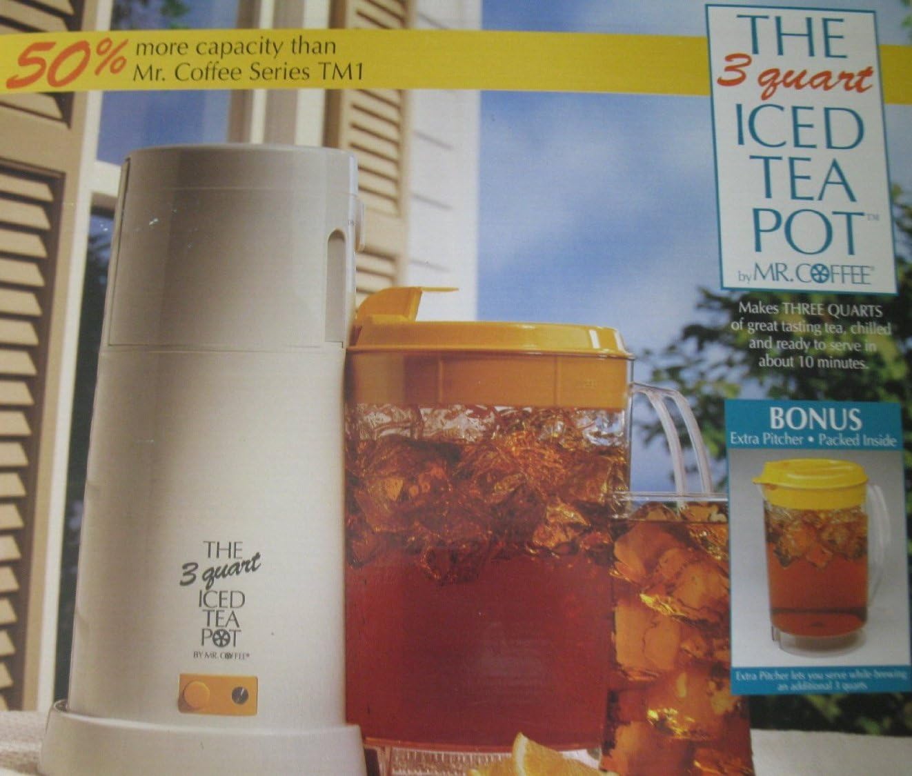 Amazon.com: 3 Quart Iced Tea Maker By Mr. Coffee: Electric Ice Tea ...