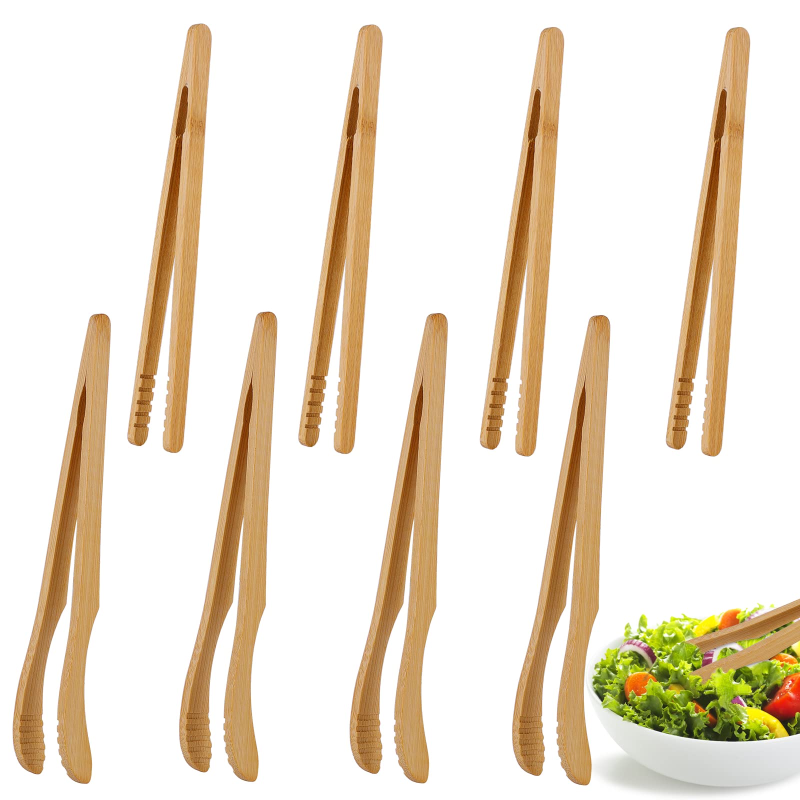 Pinze da Cucina in Legno per Tutta la Famiglia - Barbecue e Insalata