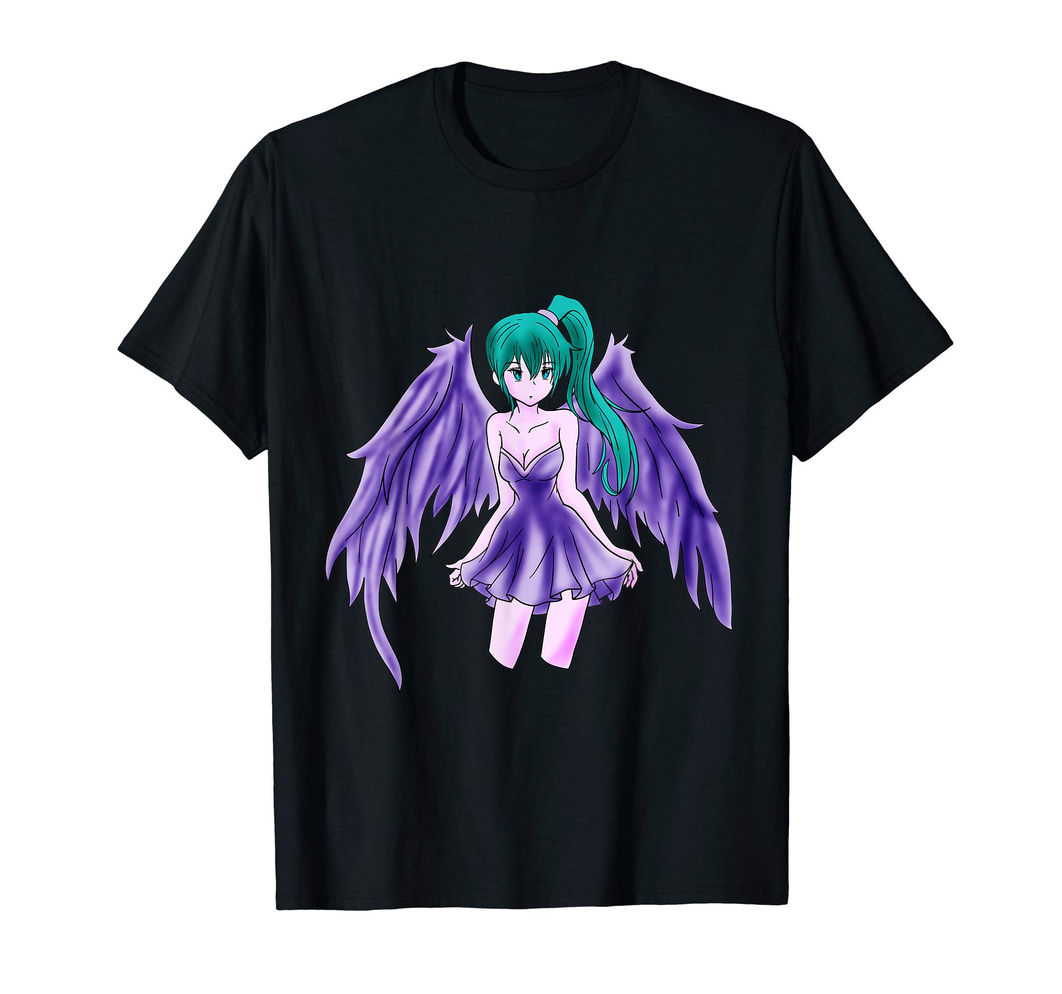 Anime Angel Tees & GiftsAngel Cute Anime Girl Sweet Guardian Sexy Wings Gift Idea T-Shirt