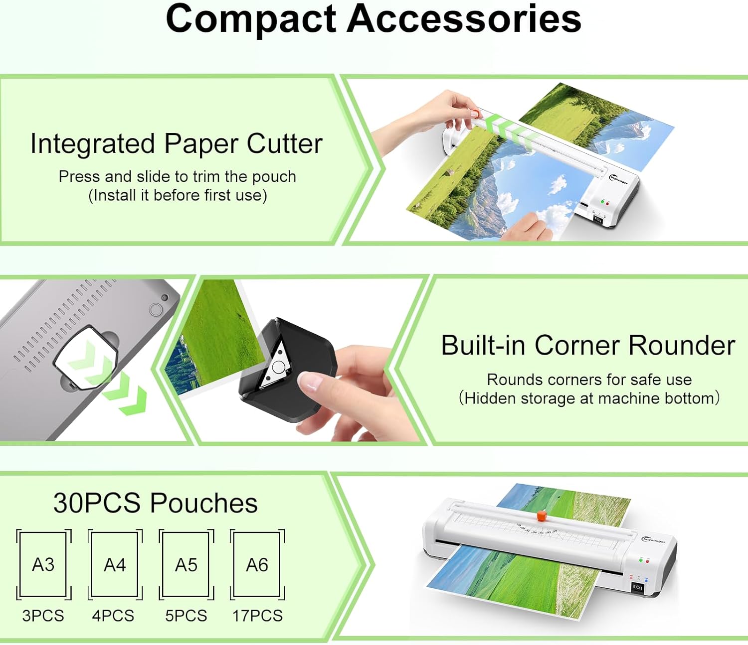 Using the corner rounder