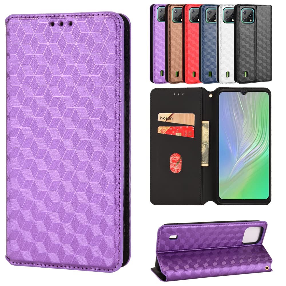 KARTXITAI Cover Compatibile con Blackview OSCAL C30/C30 PRO PU Pelle Silicone Portafoglio Magnetica con Disegni Motivo Animale Flip Custodia in Libro Slot Schede Custodia-Tigre bianca,fiore rosa