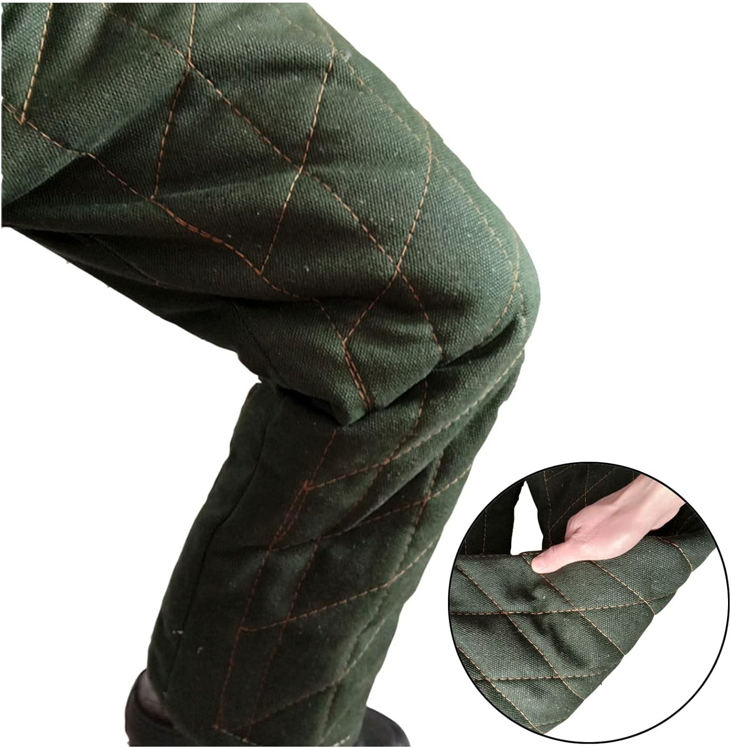 Dog Training Suit, Bite Protection Clothing for Dog Trainer, Medium Large Dogs Bite Training Protective Clothing, Ripstop Decoy Trousers for Police Dog Training, Stray Dog Rescue (Green XL)