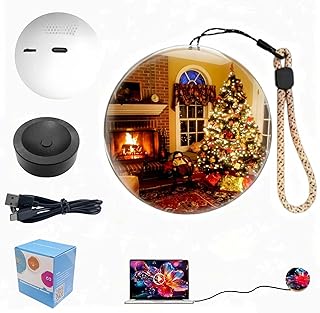 2026 New Memory Sphere Lamp, 2.7-inch Crystal Sphere Video Player.Supports Custom Upload of Photos and Videos via Computer or WiFi. Suitable for Anniversaries and The Birthdays of Couples. (PC)