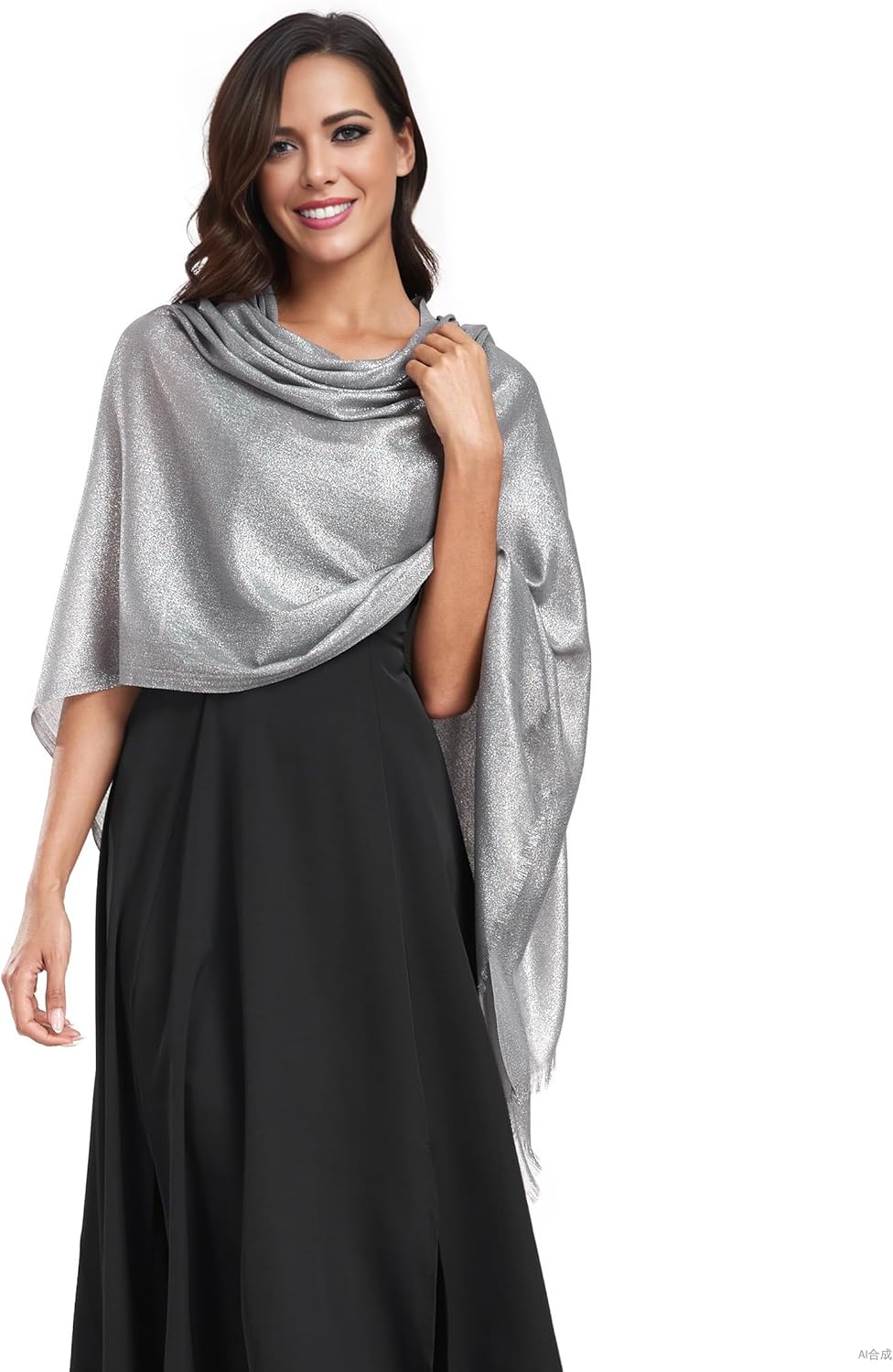 Sparkling Metallic Shawls and Wraps for Weddings Lightweight Wraps Scarf for Women Evening Formal Party - Image 4