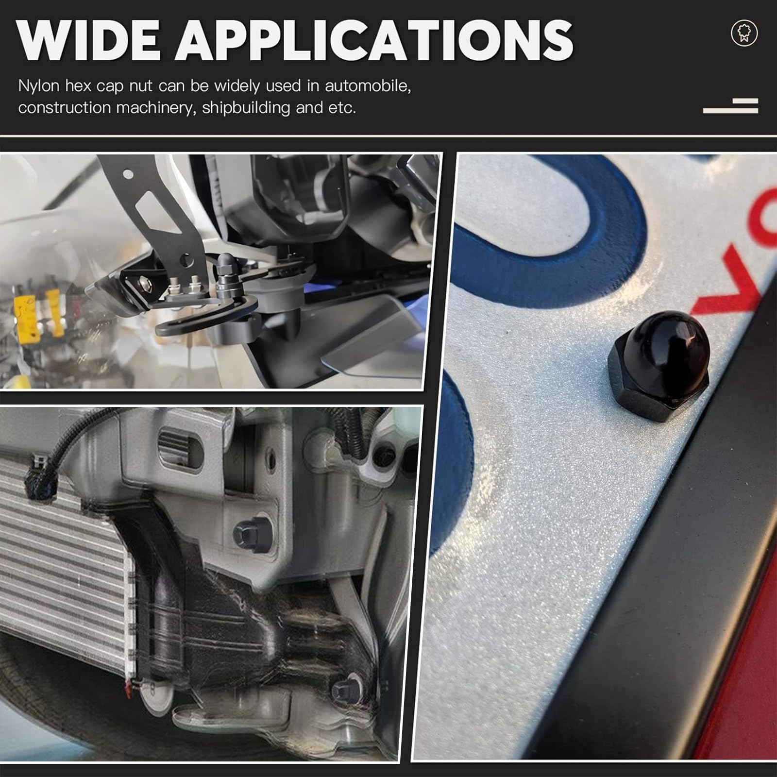 Dadi Ciechi M8 In Acciaio - 50 Pezzi, Nichelati E Neri, Per Fai Da Te E Riparazioni - Foto 4