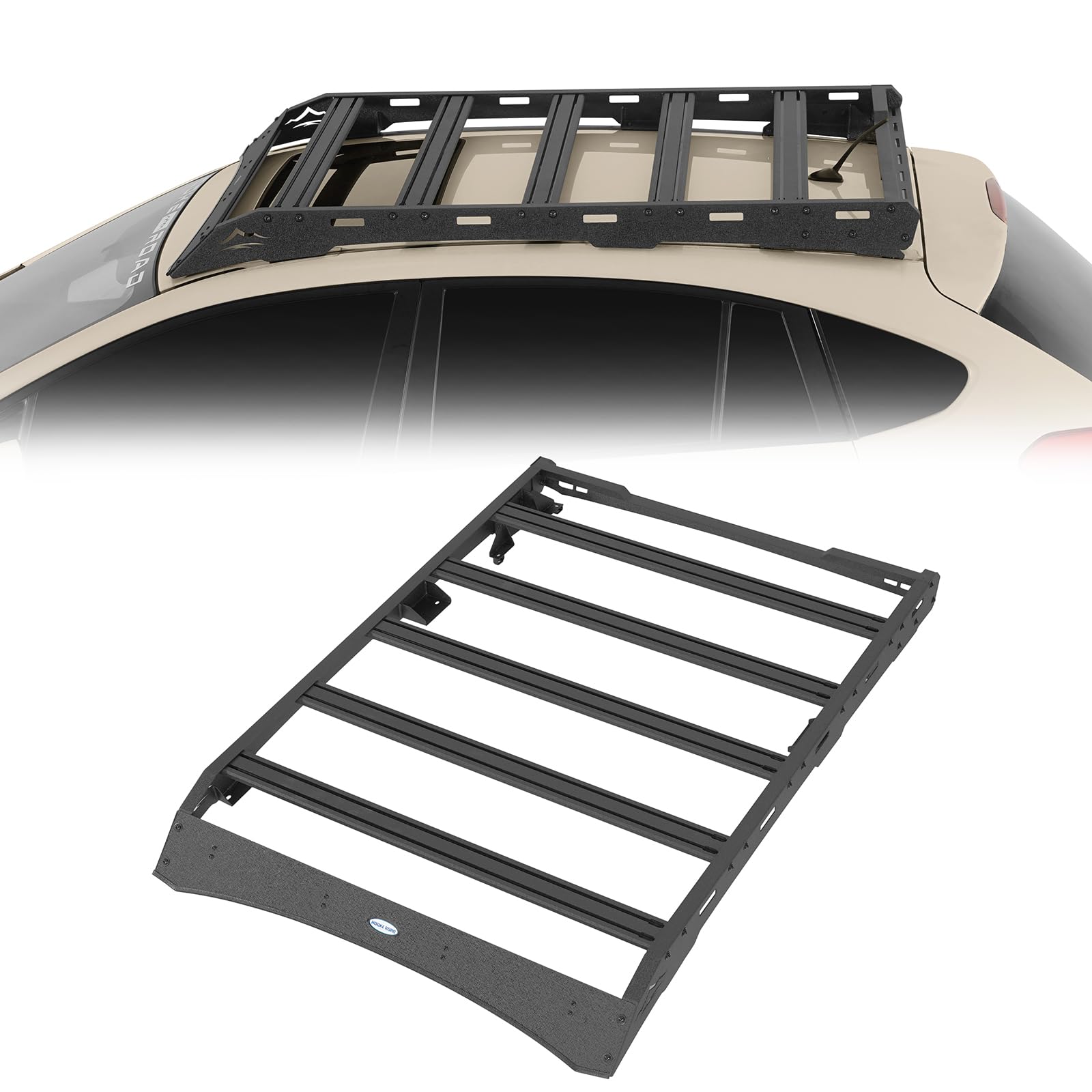 Crosstrek Full Length Roof Rack Aluminum Cross Bars for 2013-2017 Subaru XV Crosstrek, Overlanding Roof Top Cargo Basket Luggage Carrier Rails Low Profile