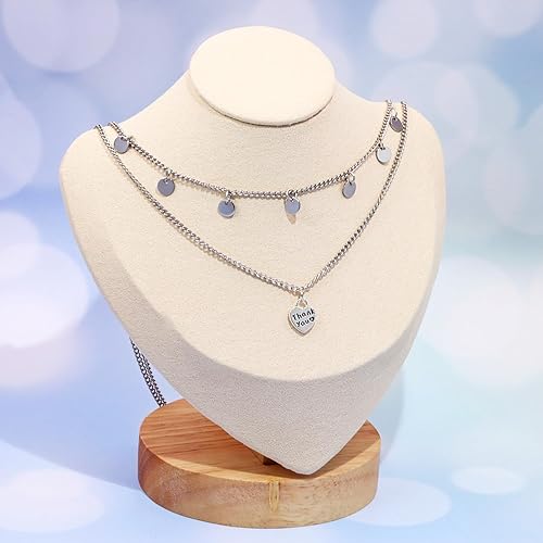 Miniatura 4 de Shapenty Dijes de corazón de agradecimiento de doble cara para aretes, pulsera, collar, colgante, llavero, fabricación de joyas, botella de vidrio,