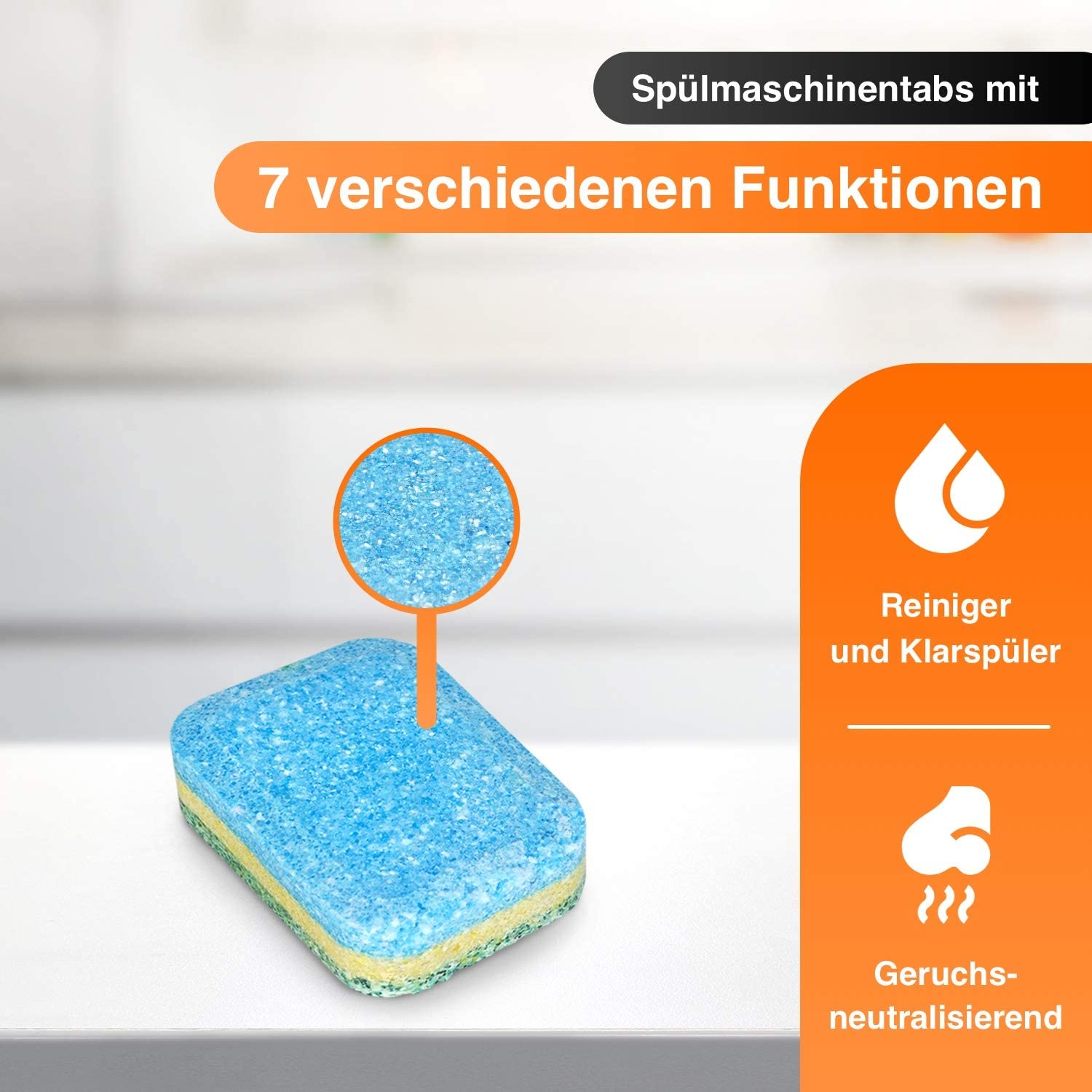 RedFOX24 Spülmaschinen Tabs Bruchware, 10 KG Karton | Geschirrspültabs in wasserlöslicher Folie, Spülmaschinenreiniger, 12 verschiedene Funktionen