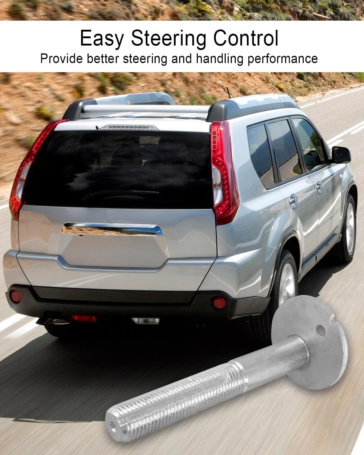 Suspension Arm Alignment Camber Bolts Fit for Nissan Armada 5.6L 2004-2015 Pathfinder 4.0L V6 2005-2012, High Strength Steel Toe Alignment Plates Kit Replace 545802S400 545802S40A, 1Pc
