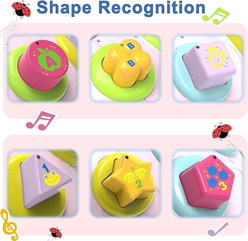 Miniatura 7 de Juguetes musicales para bebés de 6 a 12 meses con música iluminada, juguete de aprendizaje educativo temprano, juguetes de regalo para bebés de 7,