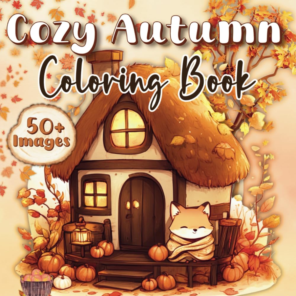 Amazon.com: Cozy Autumn Coloring Book: Cute & Comfy Fall Scenes with ...
