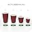 Restaurantware-8 Ounce Paper Coffee Cups, 25 Ripple Wall Disposable Paper Cups - Leakproof, Recyclable, Crimson Paper Hot Tumblers, Insulated, Matching Lids available and Sold Separately