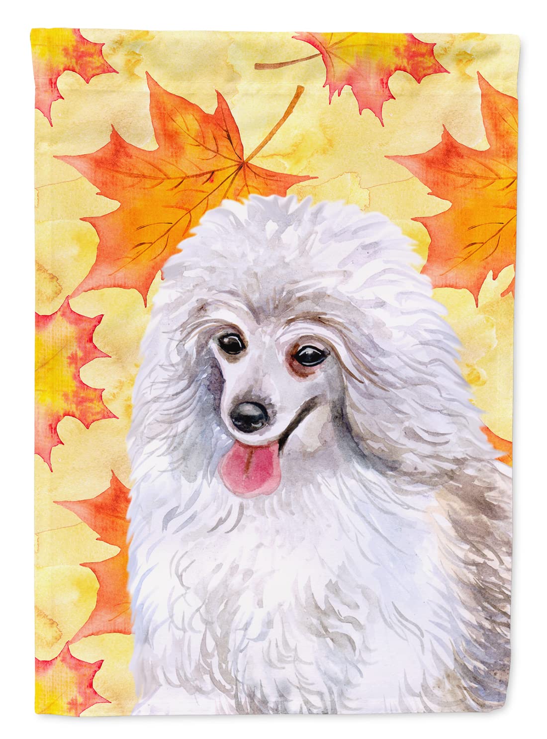 Pavillon de maison caniche blanc pour embellir votre entrée lors de la saison d'automne