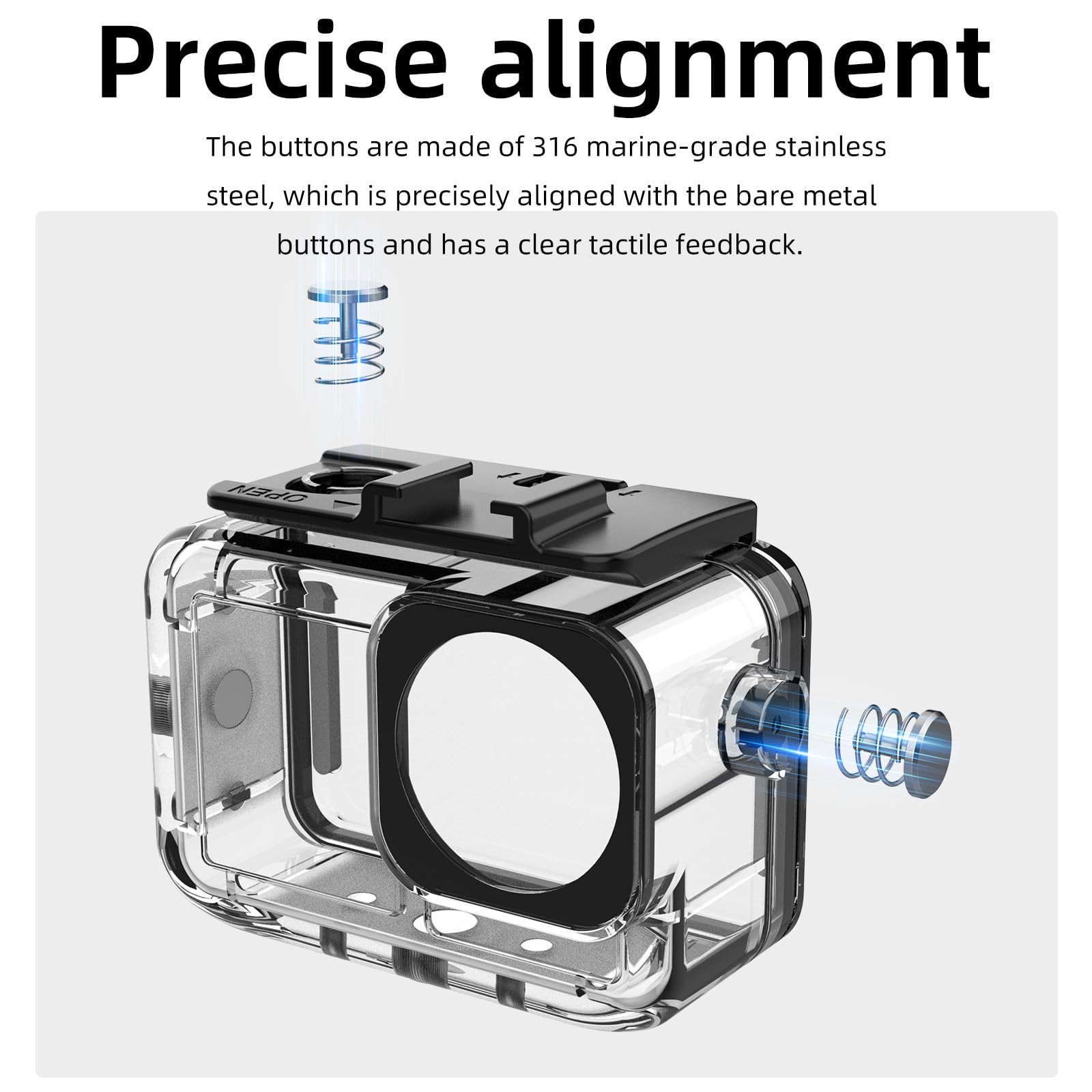 Amazon | DJI Osmo Action 5 Pro 対応 防水ケース 水中撮影 潜水