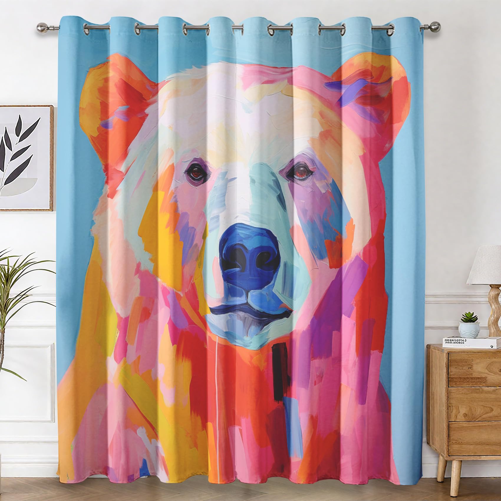 Draperies intérieur de qualité supérieure rideau occultant peinture à l'huile