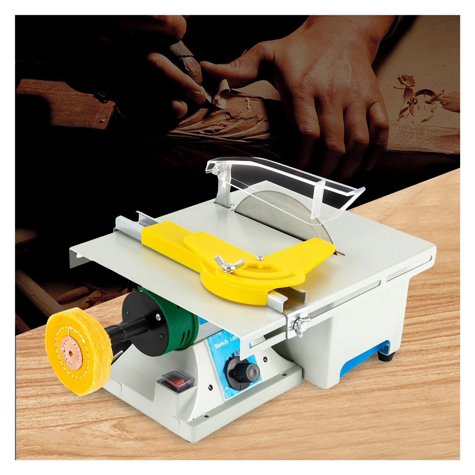 Mini Pulidora De Joyería Sierra Mesa, 750W, 10000rpm, Máquina Lijadora Banco Multifuncional Eje Flexible Corte De PrecisióN