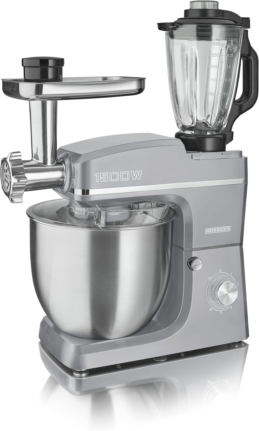 Heinrichs 3in1 Universal Food Processor, Kitchen Appliance, 1500 W, 6