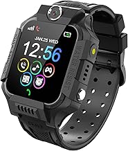 PTHTECHUS Montre Intelligente pour Enfants, Montre de Jeu avec Appareil Photo SOS Mode Silencieux Réveil Appels Lecteur de Musique Montre Connectée Enfant 4-12 Ans Fille Garçon Anniversaire Cadeau
