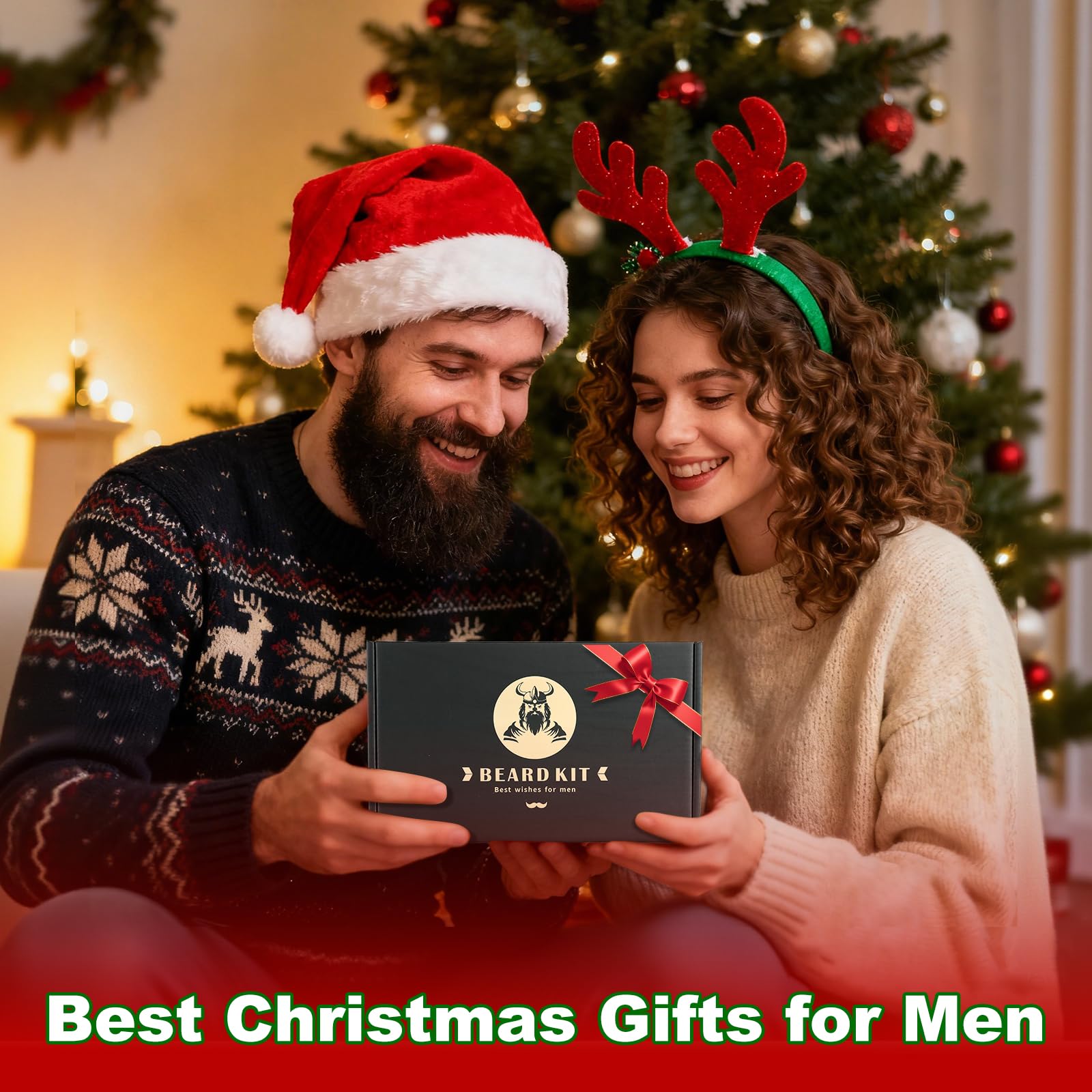 EXREIZSTKit Barbe homme,coffret barbe homme2Huile de croissance de la barbe, baume, blaireau, peigne, savon de rasage,Tasse en acier inoxydable rangementconvient aux cadeaux d'anniversaire pour homme