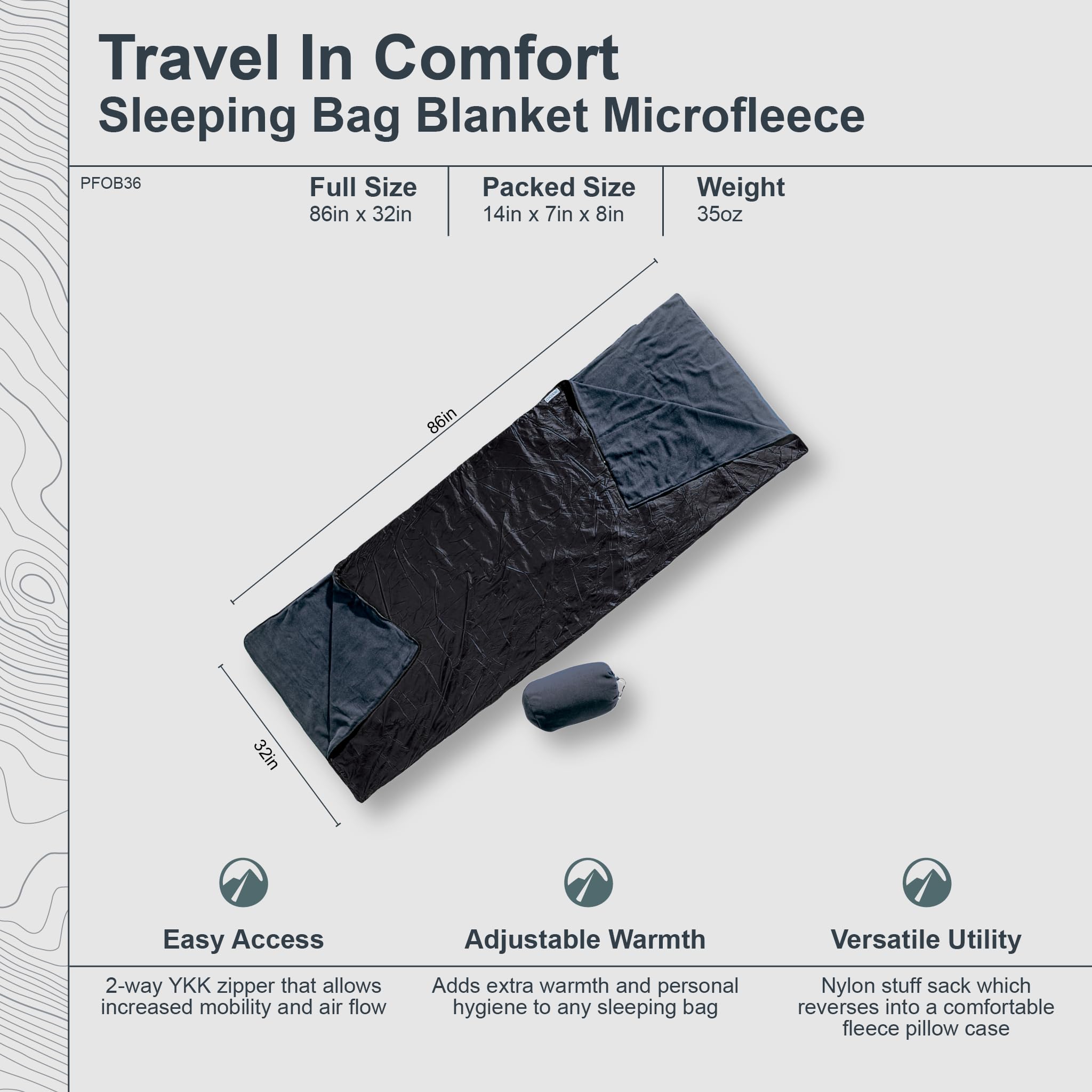 Cocoon Fleeceschlafsack Outdoor Blanket - Microfleece