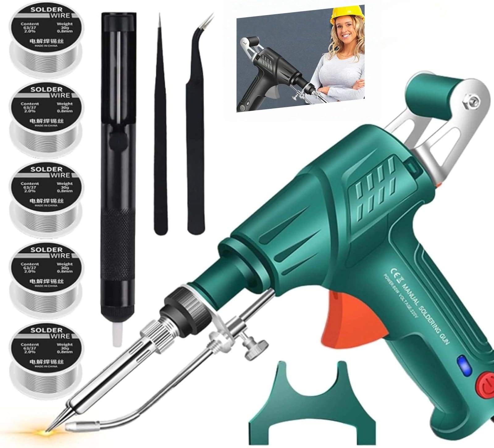 2025 New Welder 3 in 1 Laser Welder Tool Laser Welding Device for Welding All Metals, Removing Rust, Cutting with Five Volumes (Noir)
