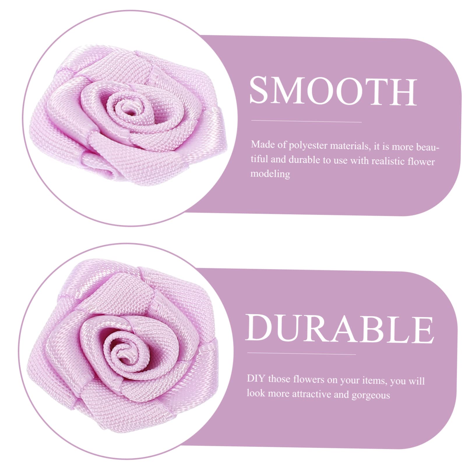 500stücke Künstliche Rosenblüten Aus Polyester Für -projekte Brautstrauß-Dekoration Praktische Kleidung Blumen Für Hochzeiten Und Partys Vielseitige Bastelblumen