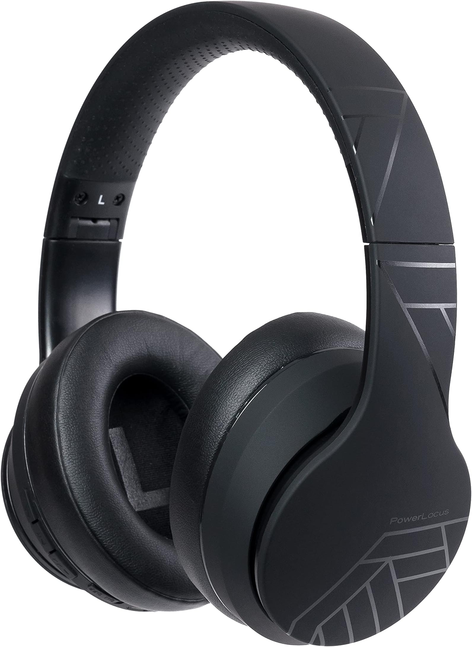 PowerLocusP6 Bluetooth Headphones Over-Ear (Black)