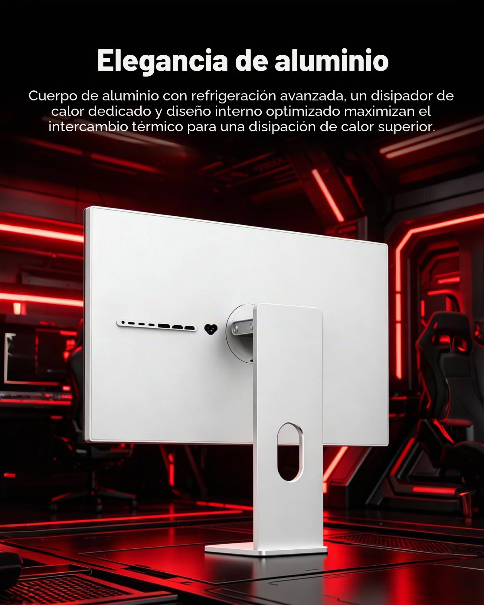 P27Z 27'' 5K Monitor 218ppi 80Hz 330Hz Doble Modo Minimalist con Soporte | 5120x2880 600 cd/m² USB C 80Gbps 100W Carga 98% DCI-P3 10Bit Altavoces Integrados para Gamers Diseñadores