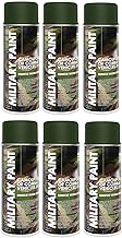 Deco Color 6er Sparpack MILITÄR Army Militärlack Lackspray 400ml Nato freie Farbauswahl (6 Dosen in olive-nato RAL 6014)